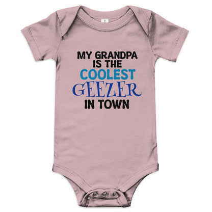 Baby Onesie - My Grandpa is the Coolest Geezer in Town