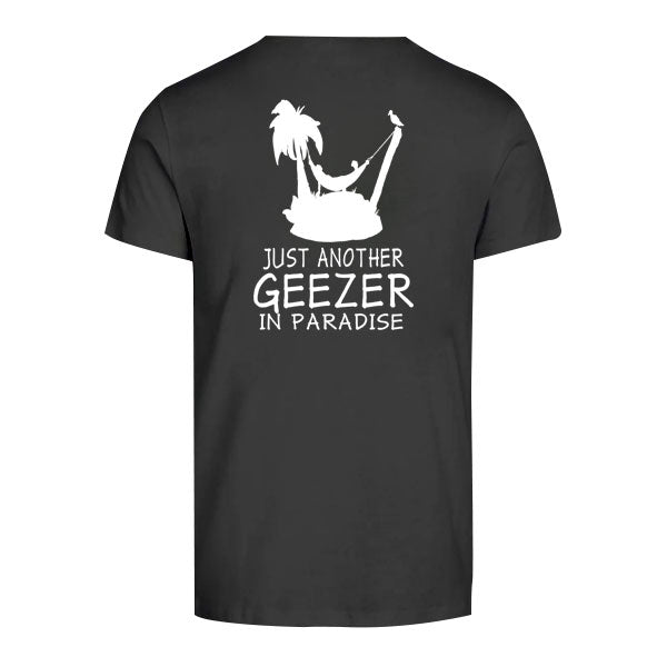 Just Another Geezer in Paradise T-shirt