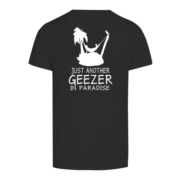 Just Another Geezer in Paradise T-shirt